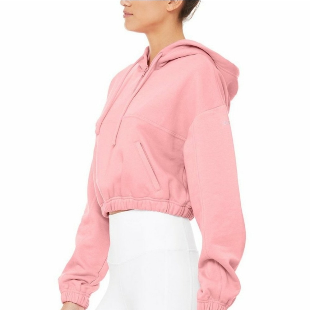 ALO YOGA- STADIUM HALF ZIP HOODIE